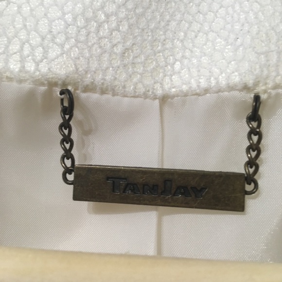 NWT - TanJay Cream Zip Jacket Lightweight SZ 14 - Picture 5 of 8